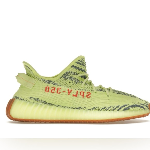 Adidas Yeezy Boost 350 V2 -Semi Frozen Yellow Size 8 - Picture 1 of 8